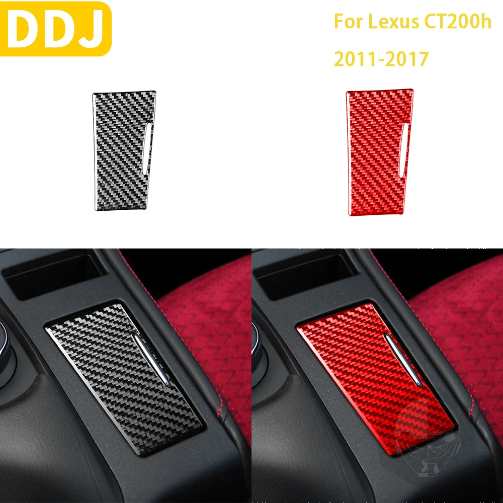 

For Lexus CT 200h 2011 2012 2013 2014 2015 2016 2017 Accessories Carbon Fiber Interior Ashtray Panel Trim Sticker