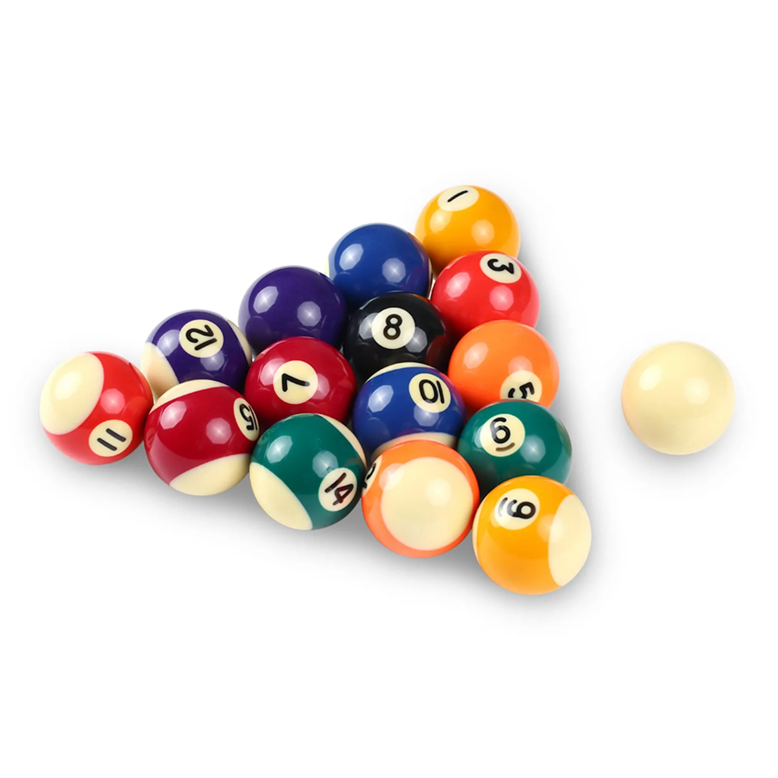 

25MM / 38MM Children Billiards Table Balls Set Resin Small Pool Cue Balls Full Set Pool Table Ball Set Cue Ball Set for Training