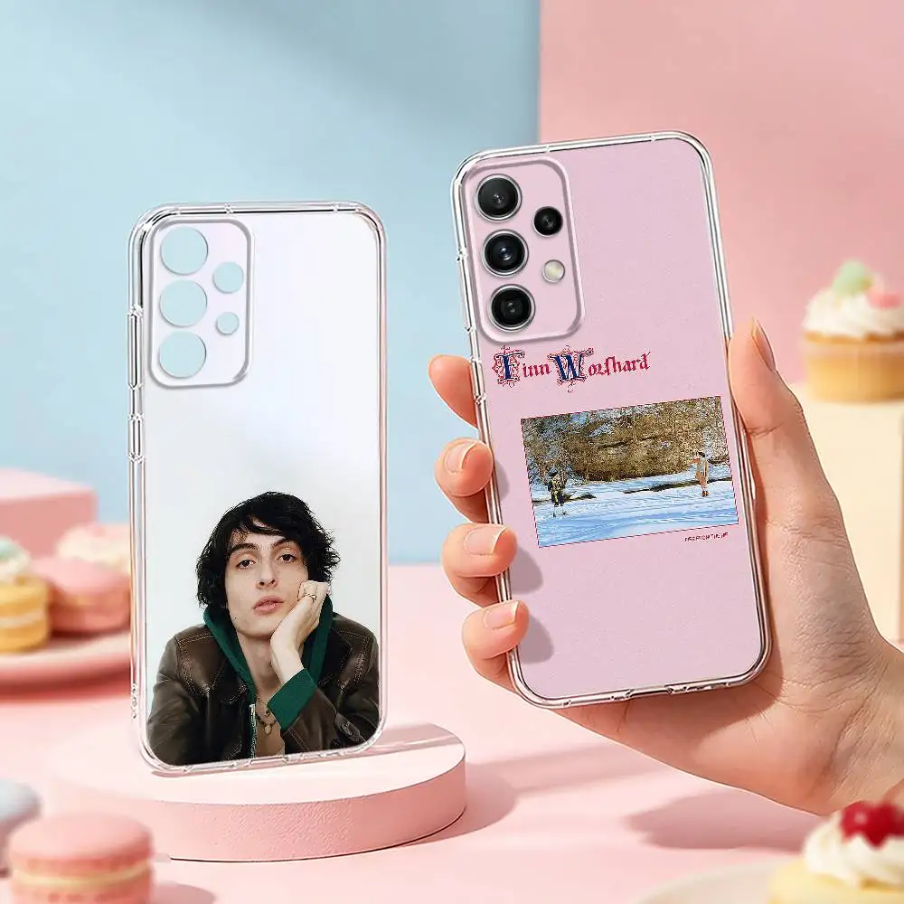 F-Finn Wolfhard Fire From The Hip phone Case For Samsung S25,24,21,22,23,30,Ultra,20,Plus,Fe,Lite,Note Transparent Cover