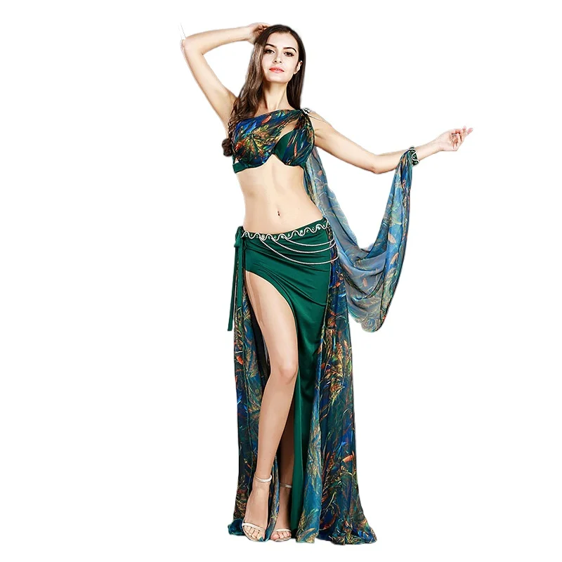 

2024 New Style Belly Dance Costume Women's High-end Long Skirt Performance Costume Sexy Oriental Dance Wear 8834