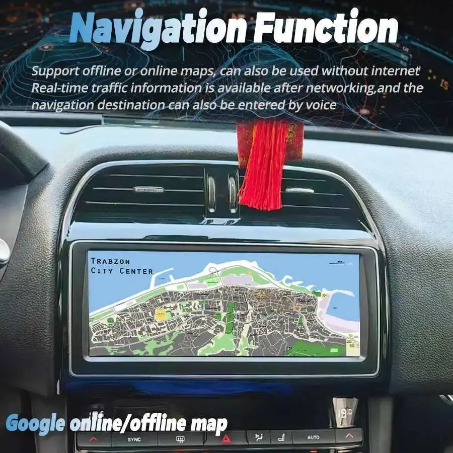 10.25" Screen Android 15 Car Radio For Jaguar XE XEL F-PACE 2016-2019 GPS Navi Stereo Carplay Multimedia Video Player Head Unit view 6