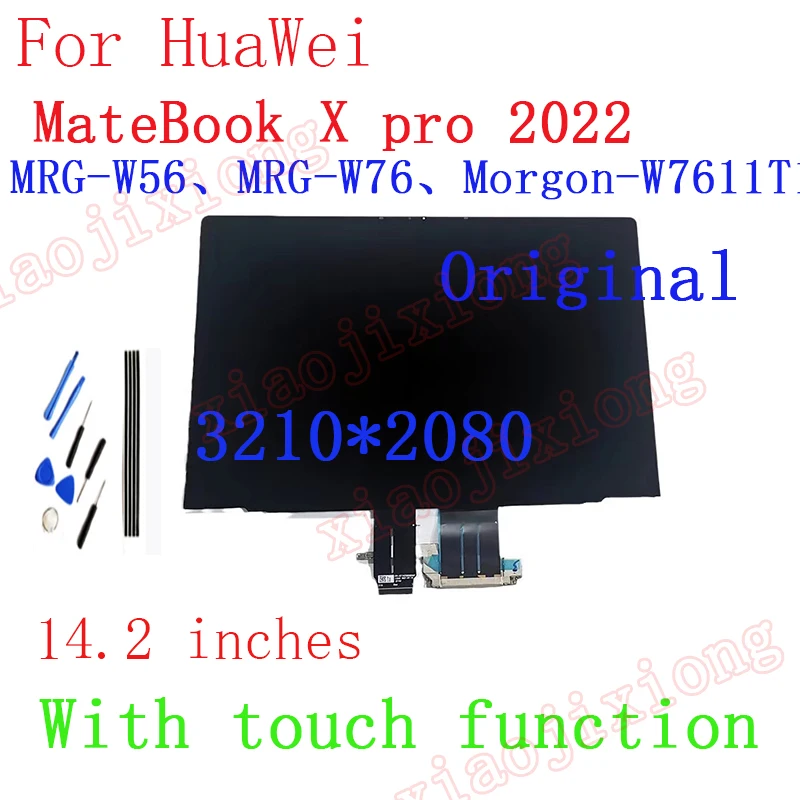 

14.2 inch Original IPS LCD for Huawei MateBook X Pro 2022 MRG-W76 、W56LCD Display Touch Screen Digitizer Assembly Replacement