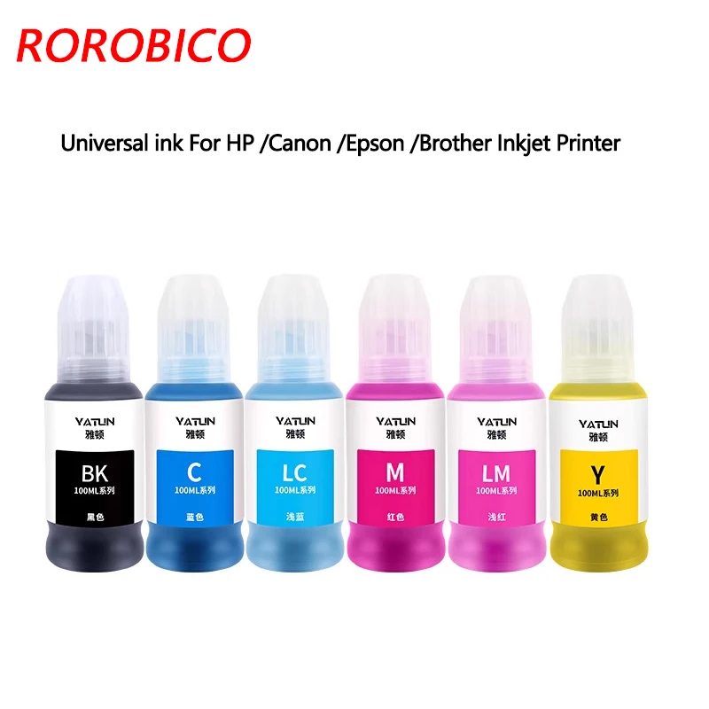 

Printer Universal ink for HP Canon Epson Brothers printer 680 ink HP803 305 black color MP288 ink cartridge Mg2580s 3680 805