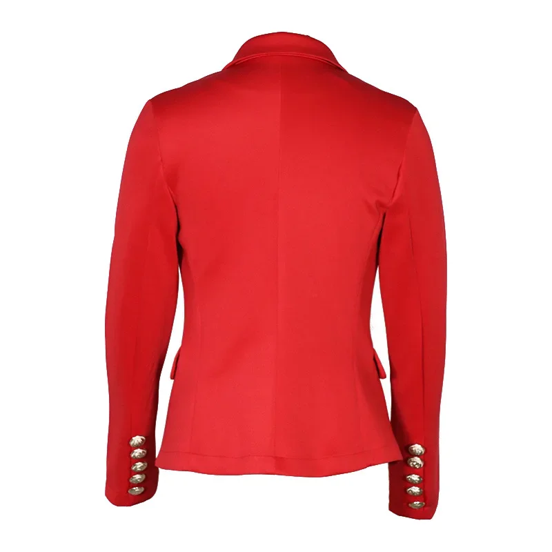 Traje casual de moda Chaqueta corta ajustada de color sólido Blazer Chaquetas de manga larga