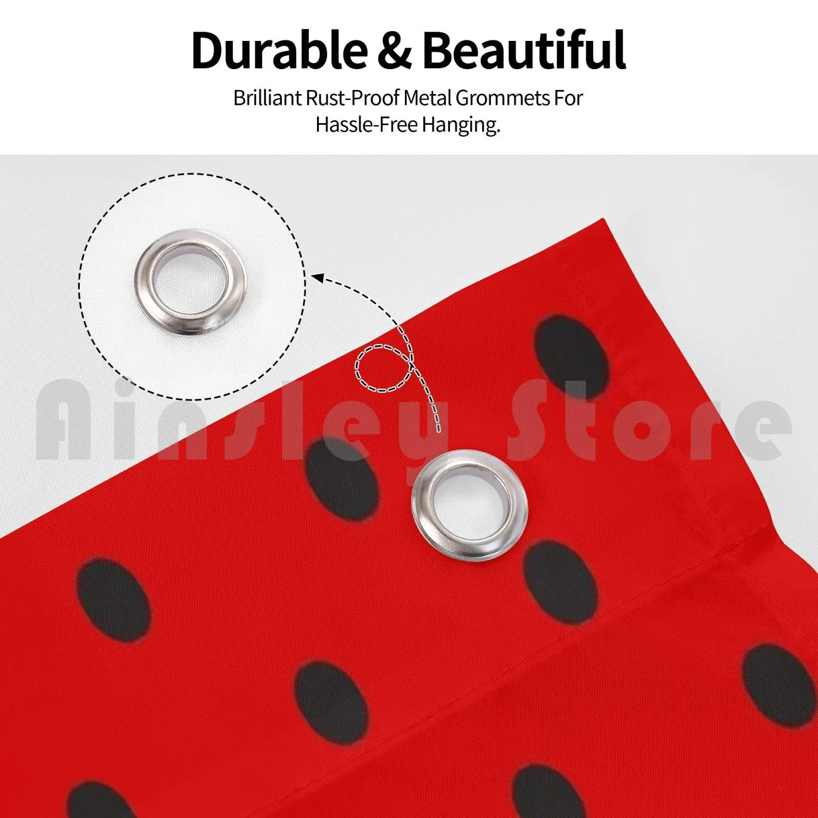 Red And Black Polka Dot Pattern Flag Car Flag Funny Polka Dot Polkadot Dotted Dots Spot Spots Spotted