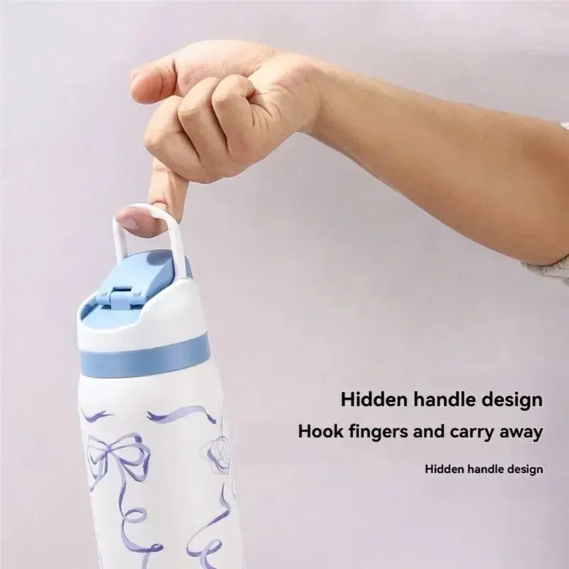 TKOH-New Best-Selling Stainless Steel Insulated Cup Hand-Held Sports Water Cup Large-Capacity Portable