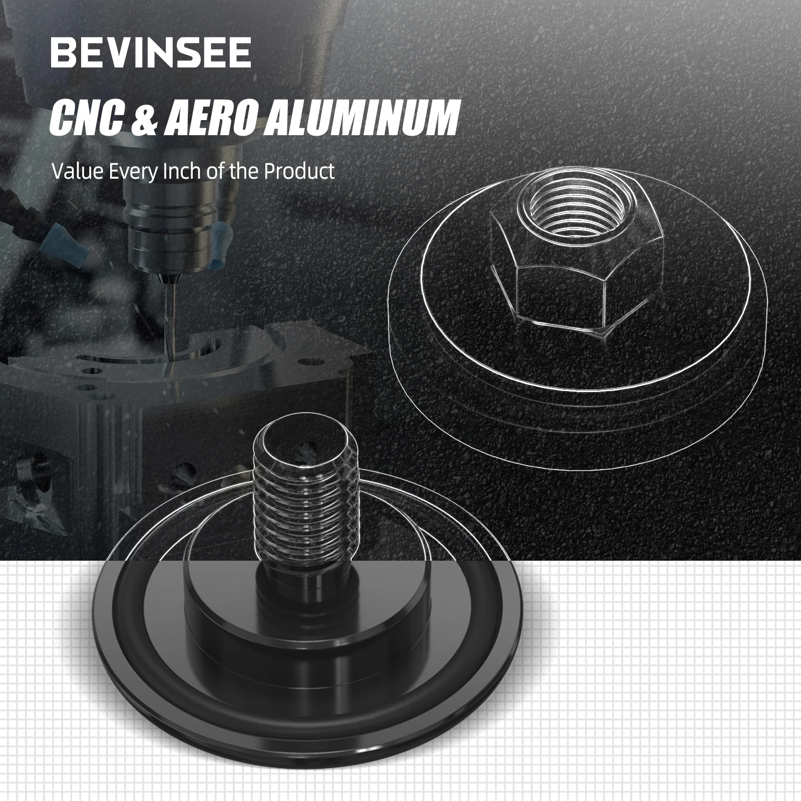 BEVINSEE Aluminum Car Rear Wiper Delete Kit Plug Cap For Honda Civic For Honda CR-V Integra For Acura Integra RSX For BMW E46