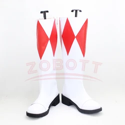 Anime Kyoryu Sentai Zyuranger Geki Red Dan Blue Green Pink Yellow Black Golden Cosplay Shoes Boots Custom Size Color Halloween