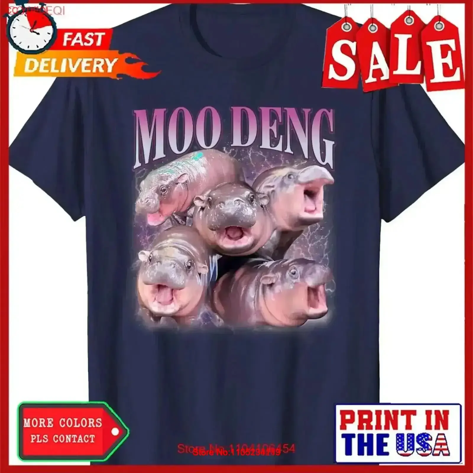 Moo dend o famoso bebê pigmy hipopótamo moodeng t camisa vintage lavado roupas de grife streetwear topo para uso diário esticado