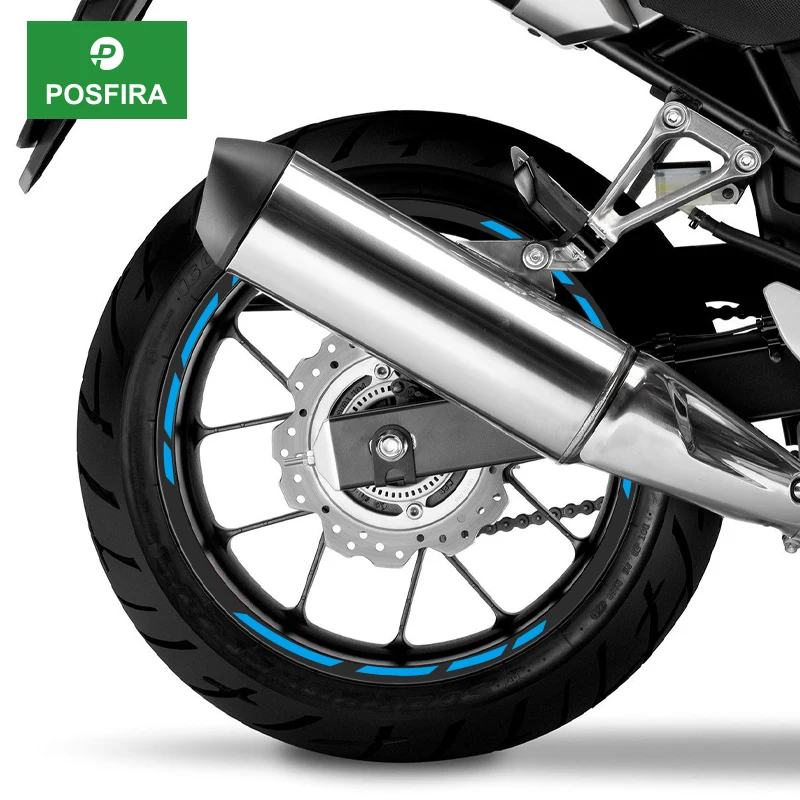 

POSFIRA Motorcycle Wheel Sticker Vinyl Rim Decals for Honda CB500X CB 500X 500 X 2013 2014 2015 2016 2017 2018 Accessories