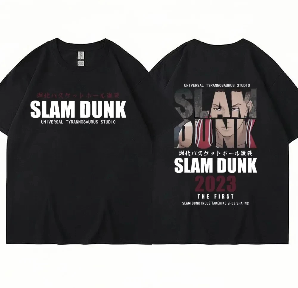 Nuova t-shirt Slam Dunk t-shirt Anime Ryota Miyagi t-shirt uomo donna squadra di basket manica corta oversize coreano Streetwear