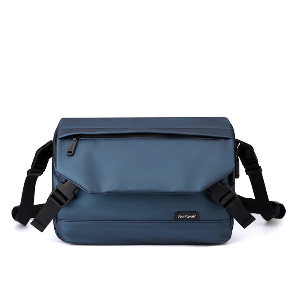 

Waterproof Oxford PU Leather Men's Chest Bag Waterproof Multifunctional Rider Sling Bag Black Blue Grey Green Large Capacity