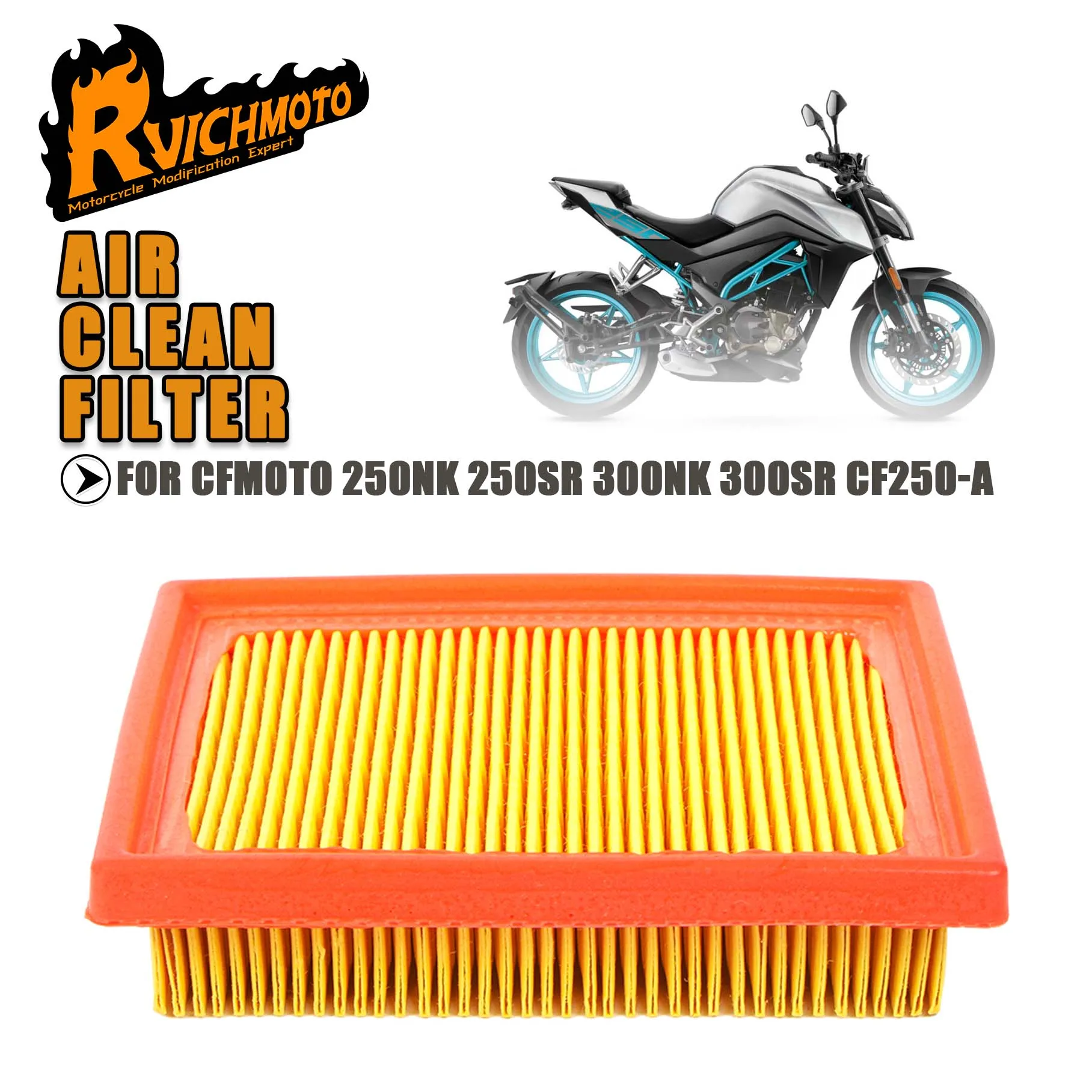    Nk 250 300 sr purificação de ar do motor da motocicleta para cfmoto sr250 nk250 250nk 250sr CF250-A 300nk 300sr elemento filtro de admissão