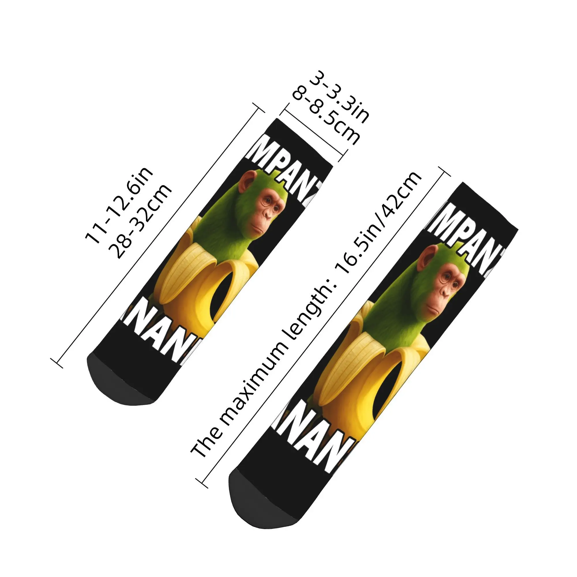 مضحك أنومالي الشمبانزي الموزي ميمي الكاحل الجوارب عدم الانزلاق جودة تسلق الجوارب للرجال الصيف القوطية المطبوعة جورب