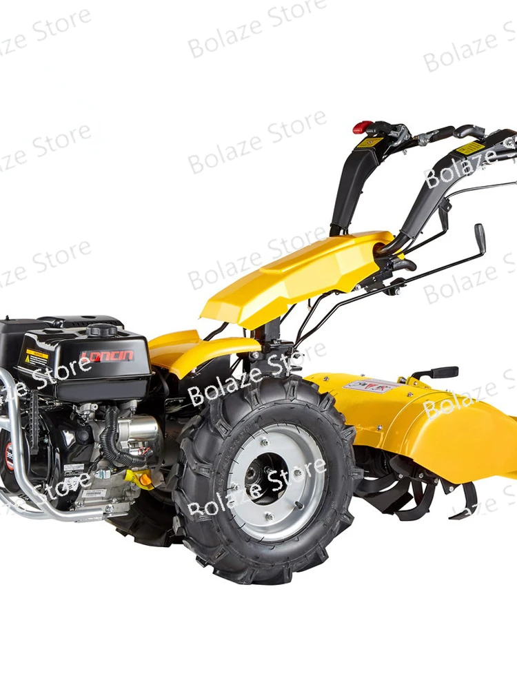 Two Wheel Tractor Scythe Mower, Plough, Harvest, Snow Blower Farm Garden Grass Cutter