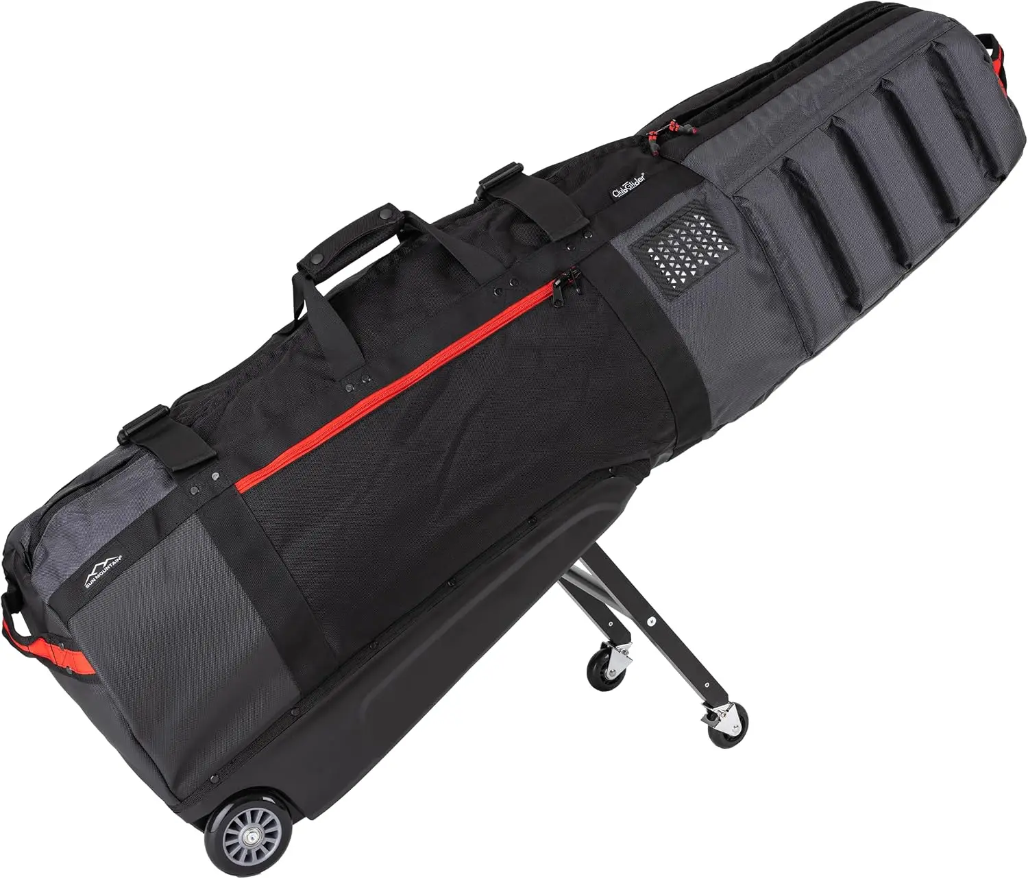 Golf Travel Bag with Retractable Leg System and 4-Wheel Rolling Design