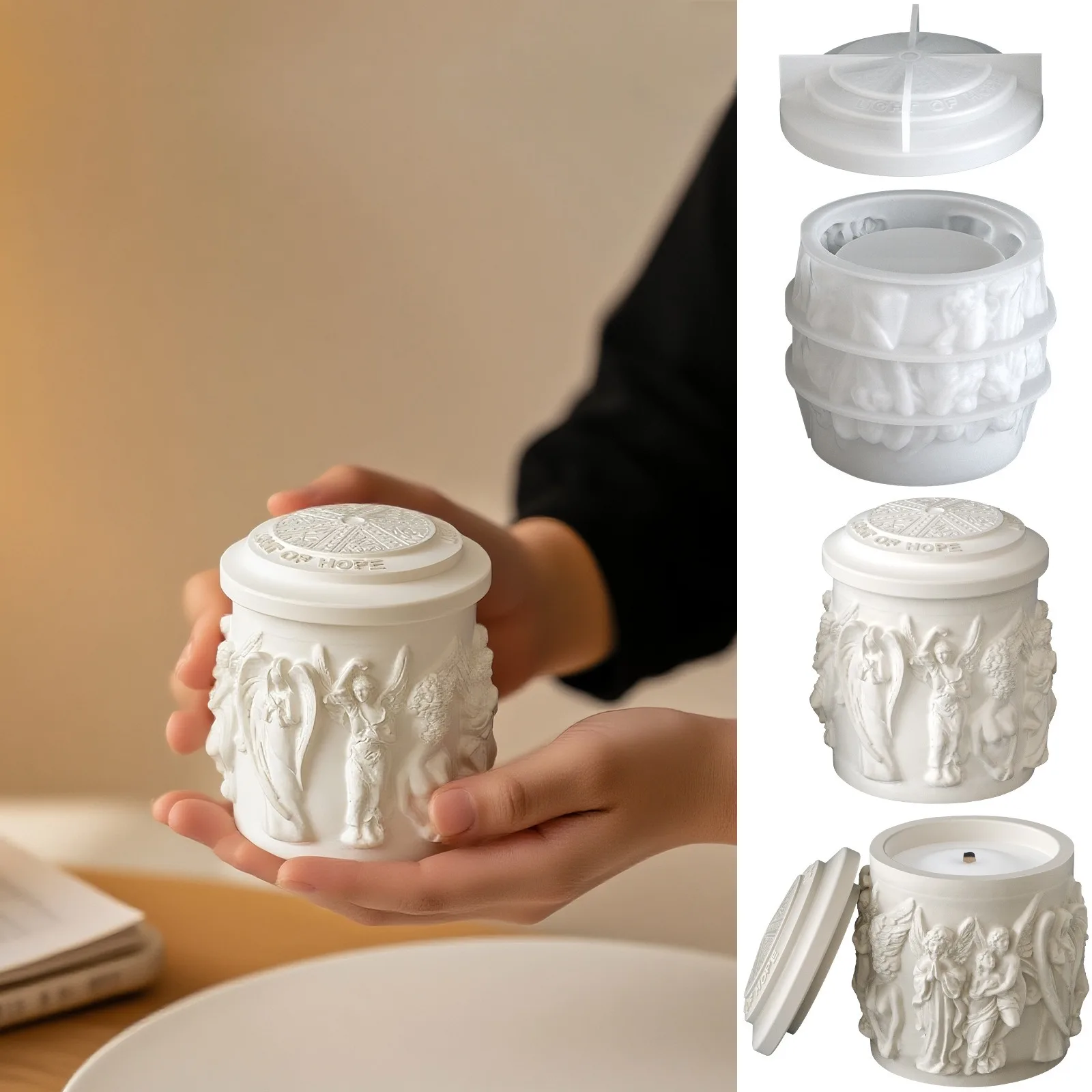 

Форма для хранения ангела Купидона, мягкая силиконовая форма для подсвечника, силиконовая форма для поделок, уникальная форма для подарка, рукоделие, праздника