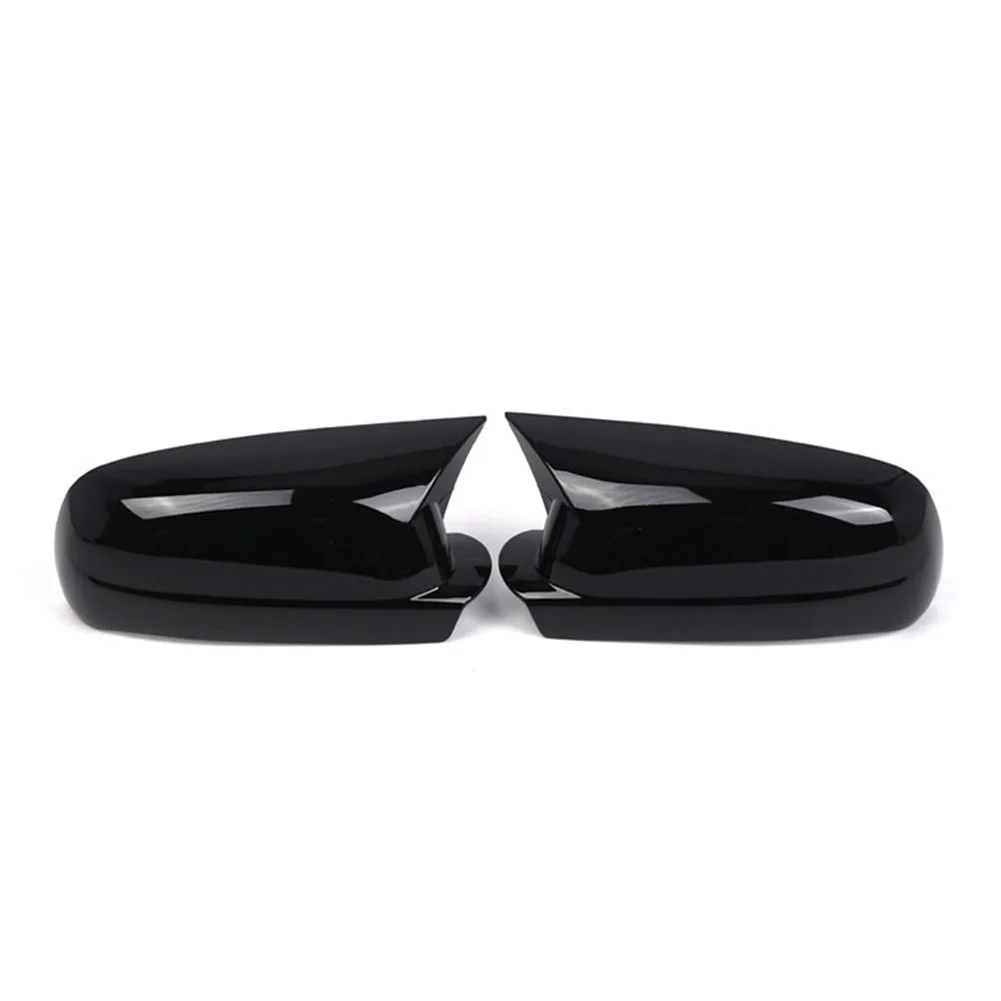 

Rearview Mirror Housing Components Exterior Glossy Black Parts Replacement Side View Mirrors Stick-on For Golf