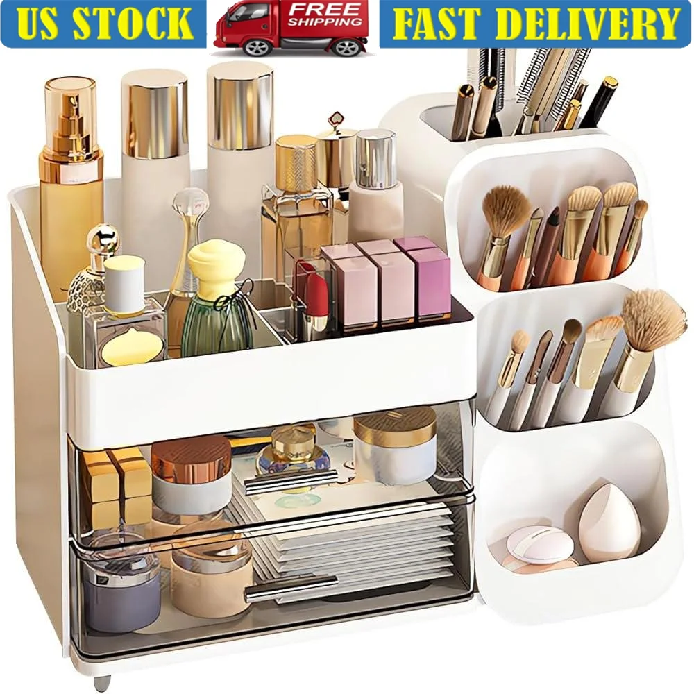 makeup-organizer-with-drawers-large-capacity-cosmetic-storage-case-brush-holder-skincare-display-efficient-organizer-bedroom