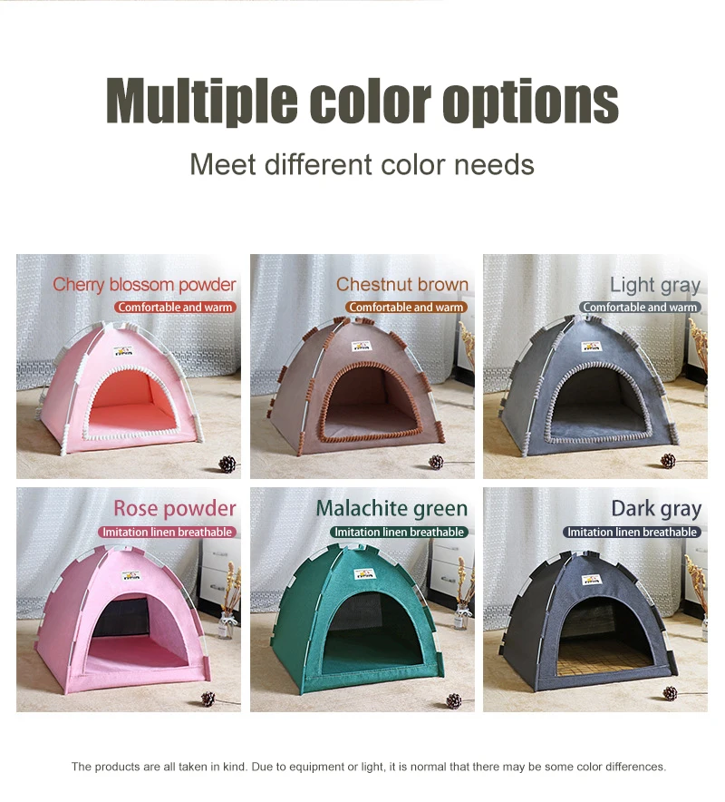 Pet Tent Bed Cats House Supplies Products Accessories Warm Cushions Furniture Sofa Basket Beds Winter Clamshell Kitten Tents Cat