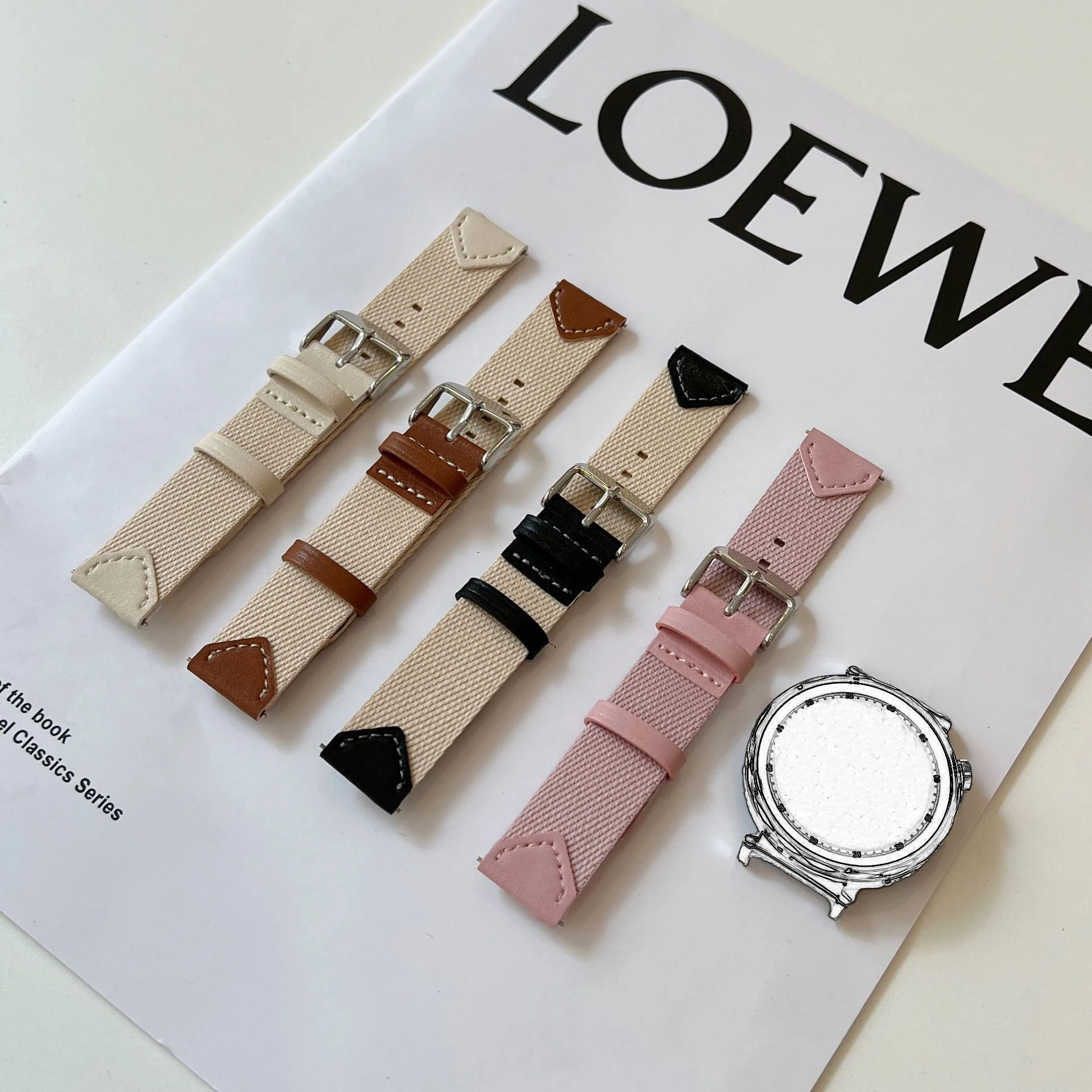 18mm Frauen Armband Für Huawei Uhr GT5 Pro 42mm GT5 4 41mm Armband Für Garmin Vivoactive 4S Venu 3S 2S Denim Uhrenarmbänder