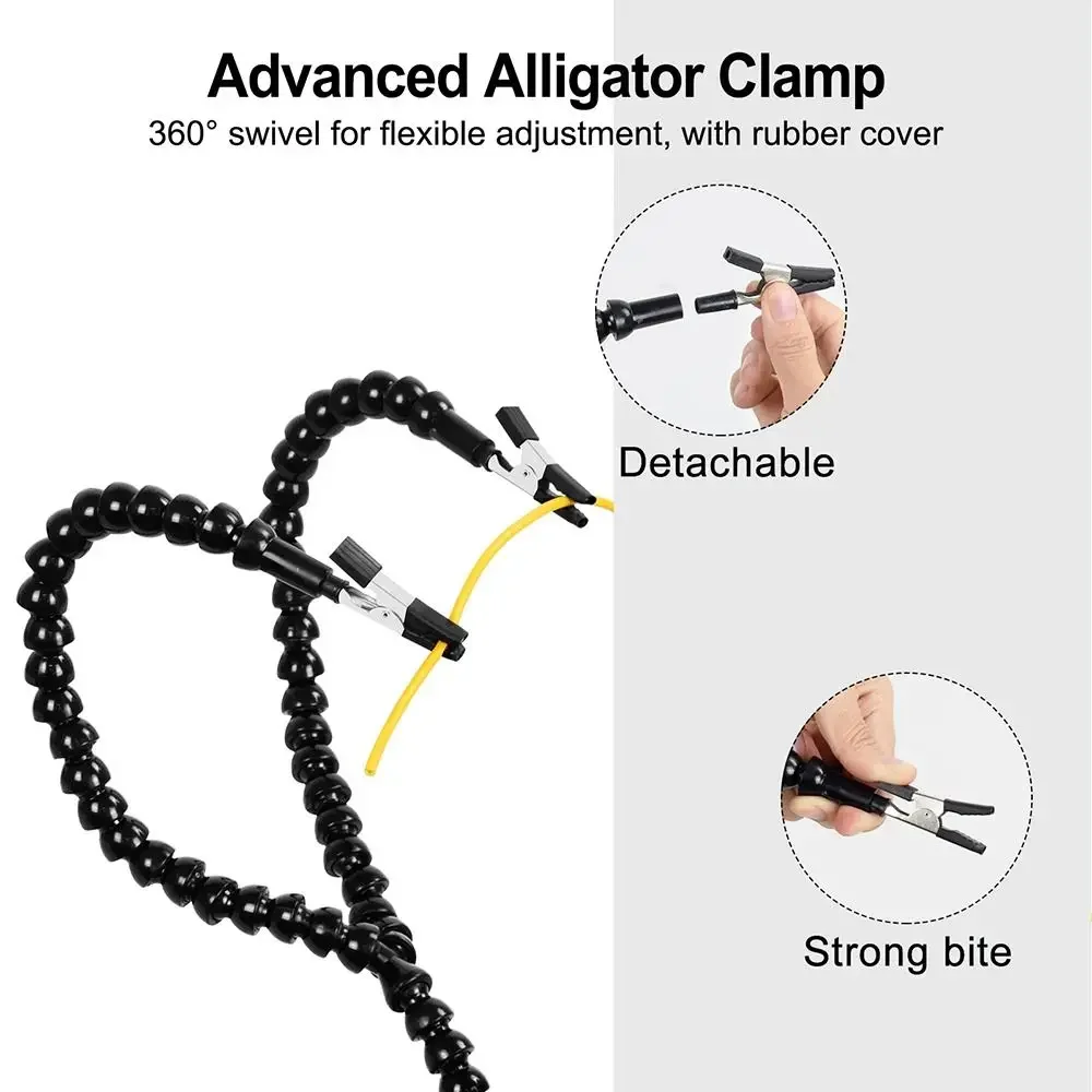 Dudukan solder baru yang dapat disesuaikan dudukan besi solder serbaguna stabil pembuatan perhiasan lengan fleksibel las antiselip