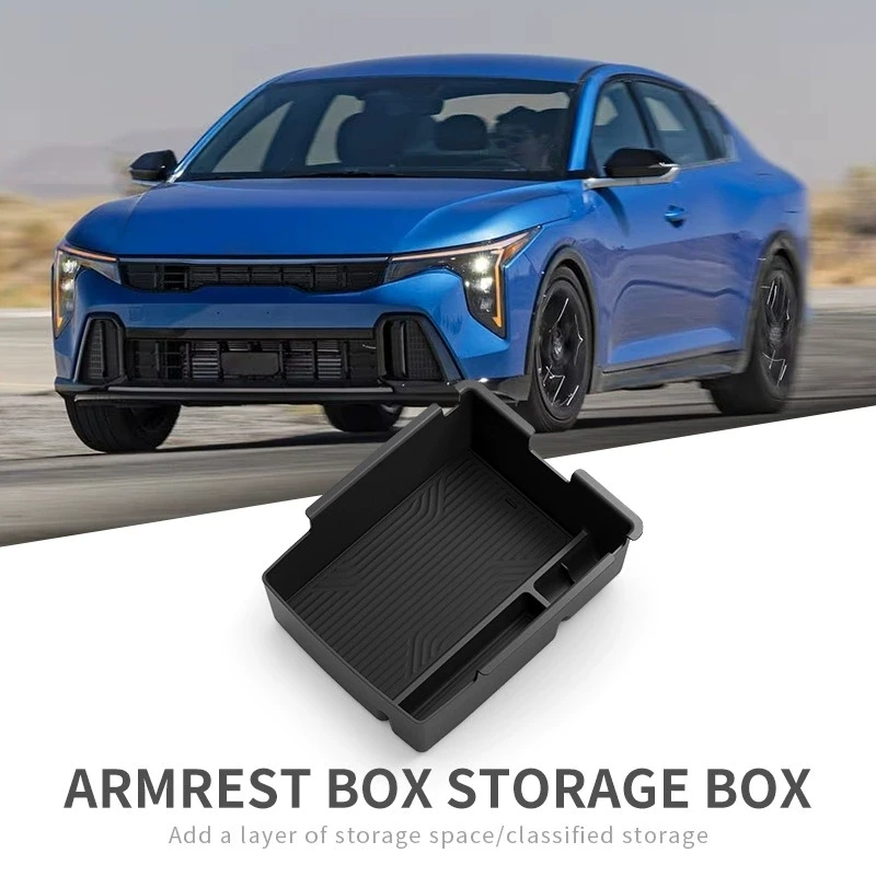 

For Kia K4 2025 Car Armrest Storage Box Center Console Multifunctional Organizer Tray Car Interior Accessories