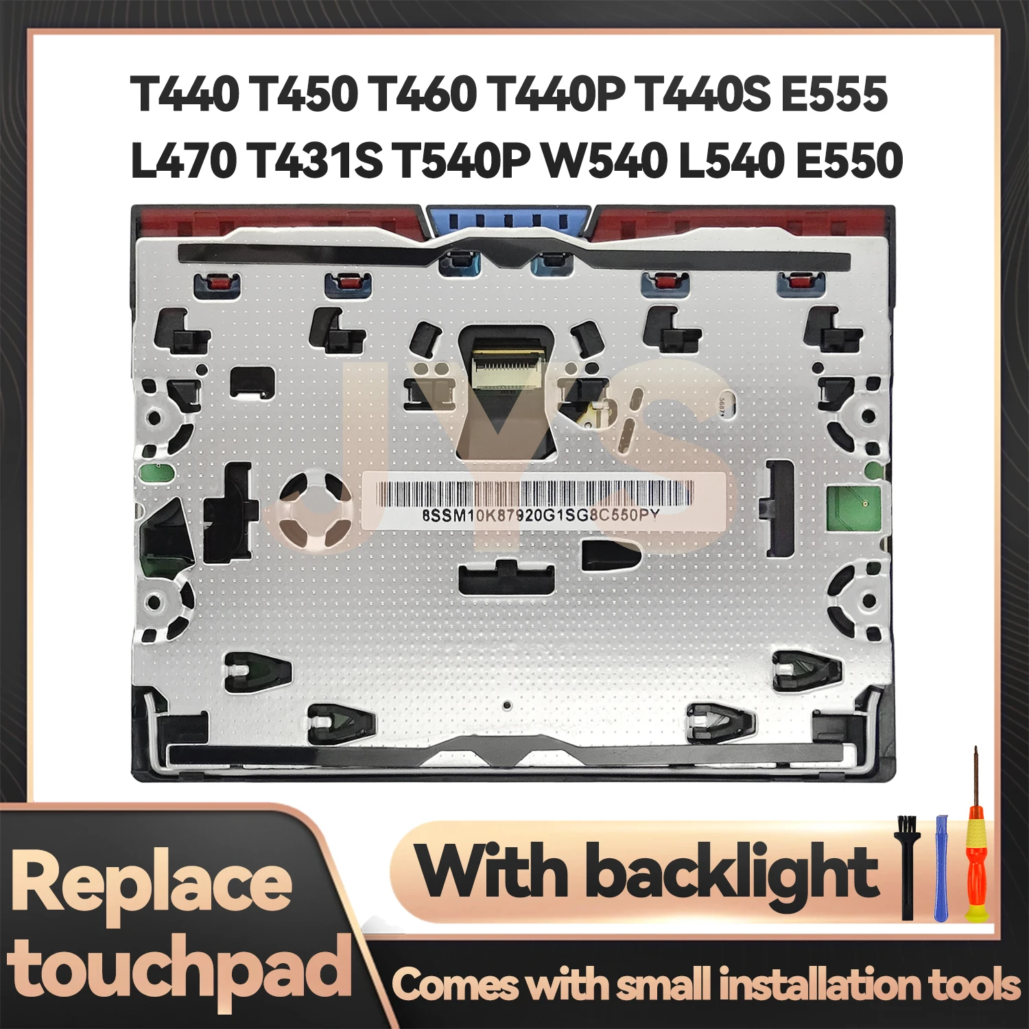 For Lenovo ThinkPad T440 T450 T460 T440P T440S E555 L470 T431S T540P Three Key Synaptics Gesture Touchpad MYLAR Version BLACK