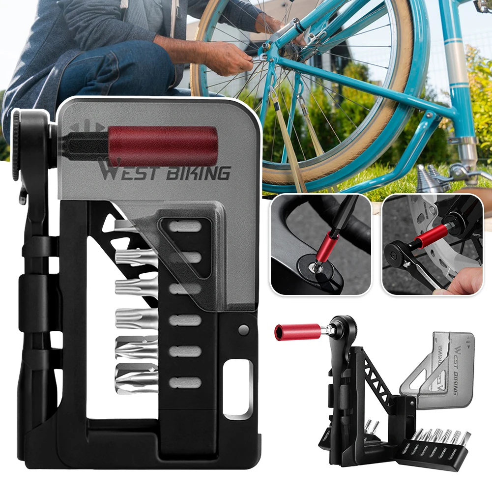 

12 In 1 Bike Multitool With Ratchet Wrench Essential For Cyclists Trailside Emergency Repair
