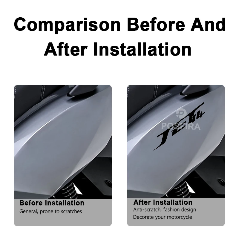 POSFIRA オートバイステッカー防水デカール SYM ジェット 14 125 50 Jet14 200 Evo アクセサリー 2017-2024 2023 バイクステッカー