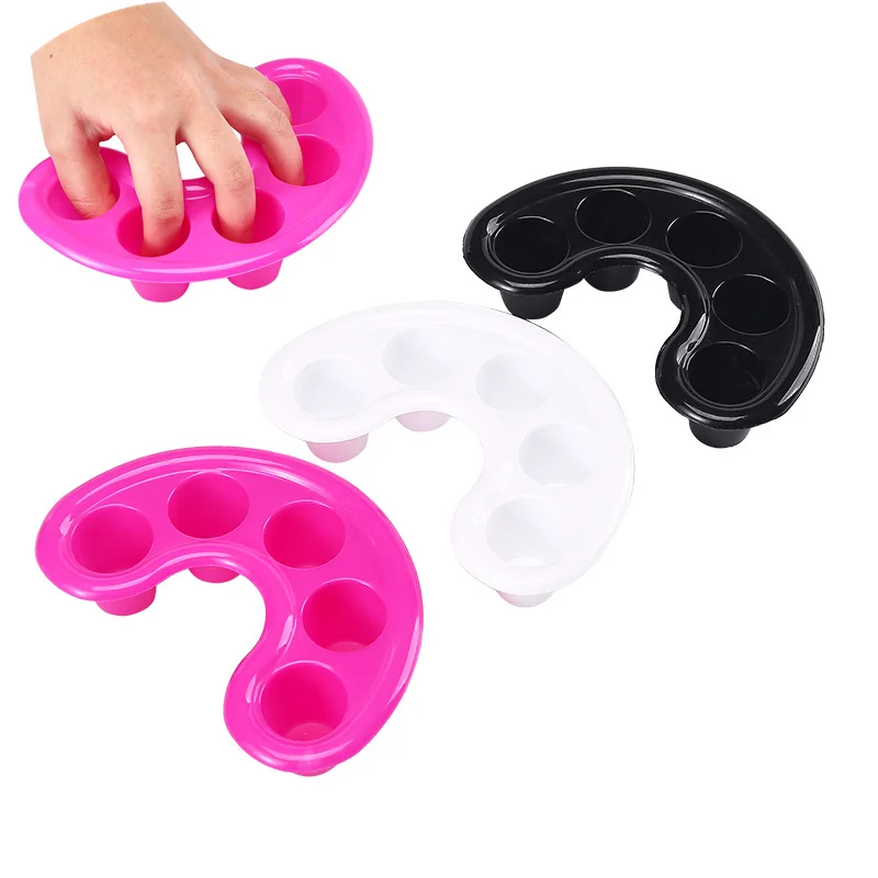 Nail Removal Soaker Wash Bowl Nail Art Soak Bowl Cuticle Removal Tray Acetone Resistant Handheld Polish Remover Manicure Tools