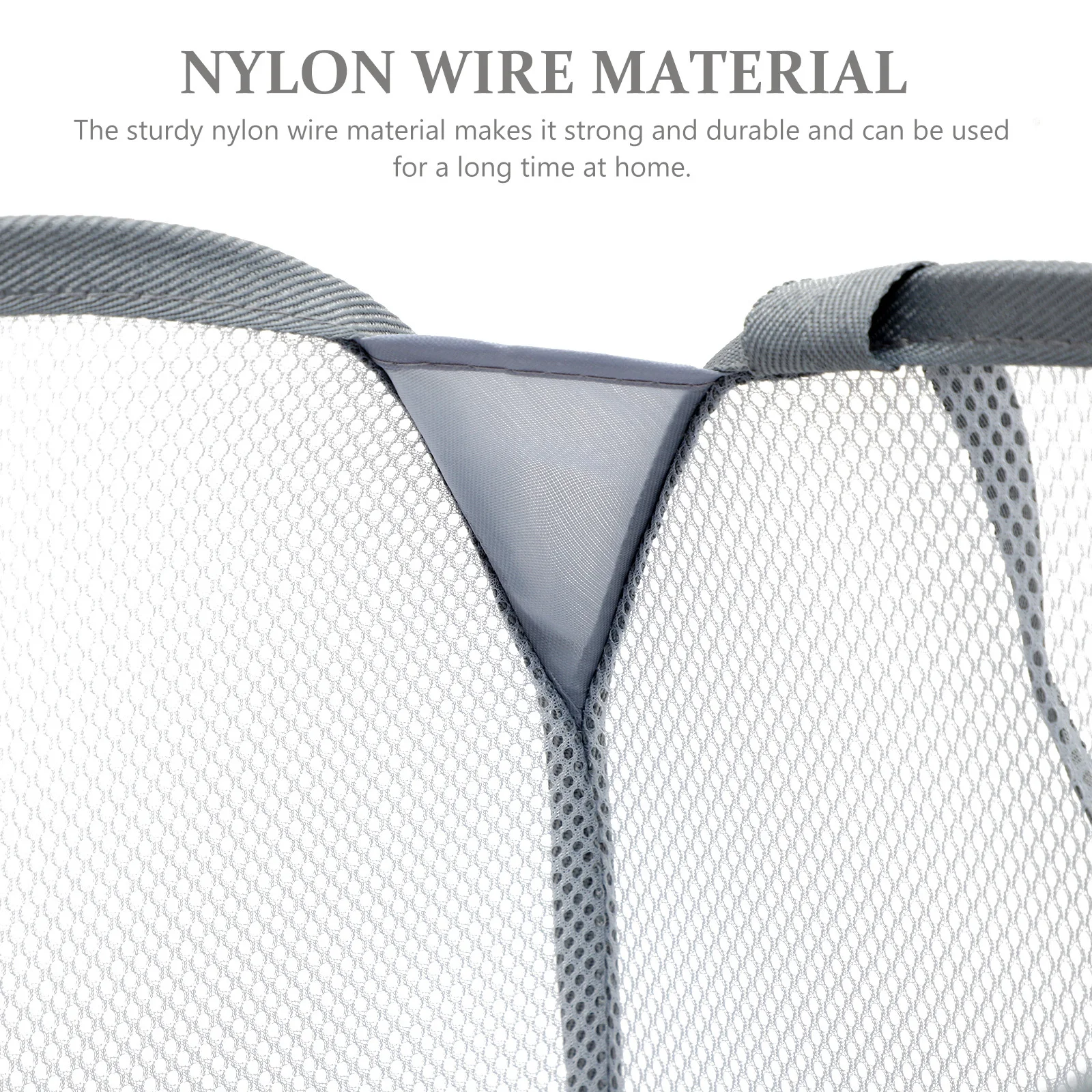 

Large Capacity Portable Foldable Laundry Basket Mesh Hamper for Clothes Storage Laundry Basket with Handle Hamper