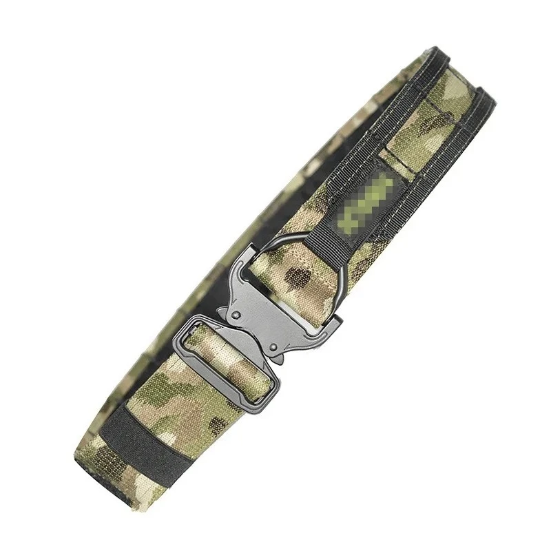 

For 2 Inch Black DRing Fighter Belt Tactical Molle Belt MC CS Outdoor Hunting Combat Belt