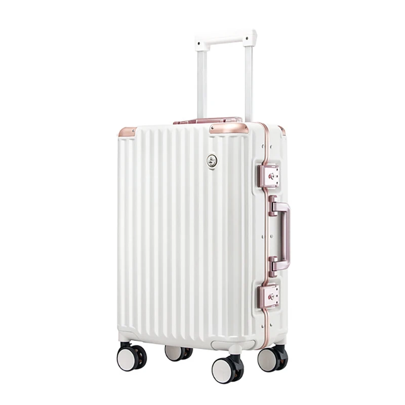 Nuovo bagaglio da viaggio moda rosso bianco nero pull rod box carry on trolley valigia uomo donna custodia da viaggio d'affari di grande capacità