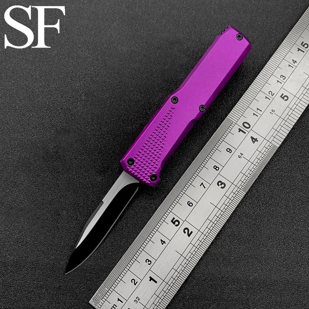 SF Outdoor Camping Mini Self-Defense Tactics 440 Blade Aluminum Handle EDC Anti-slip Design Convenient Unpacking Tool