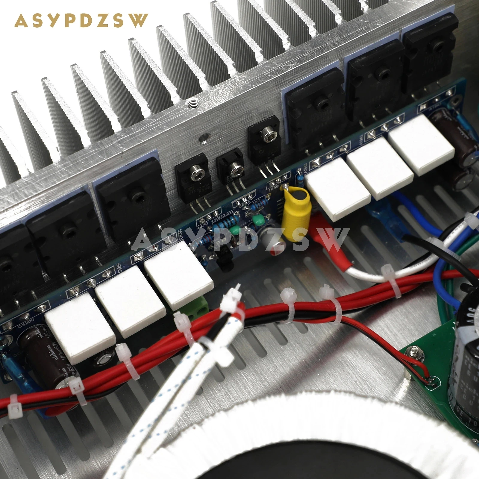 

MX90 NJW0302G/NJW0281G Mono Discrete power amplifier Finished board With rectifier power protection 90W 8R