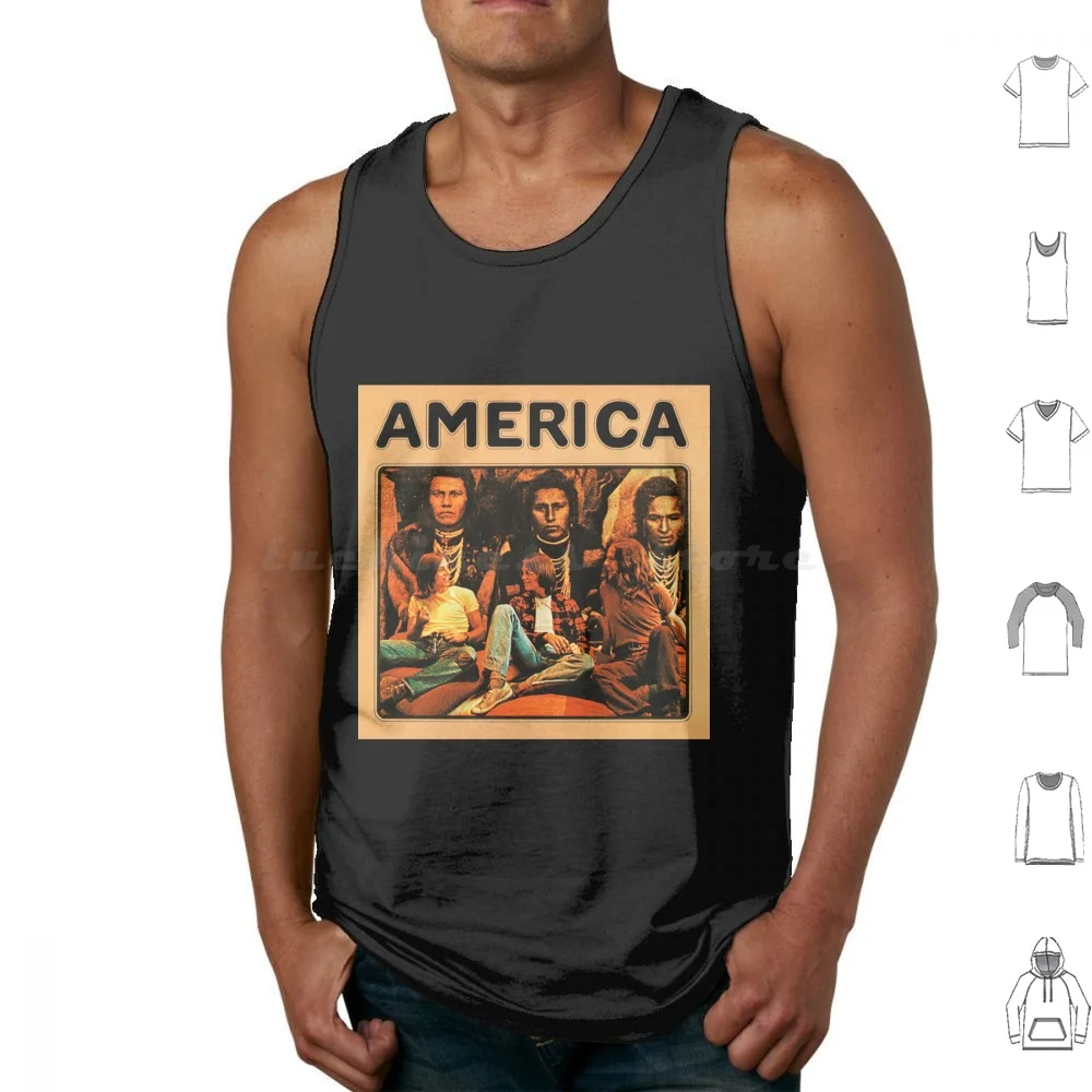 America Tank Tops Vest Sleeveless Alibi Logo Tour Band