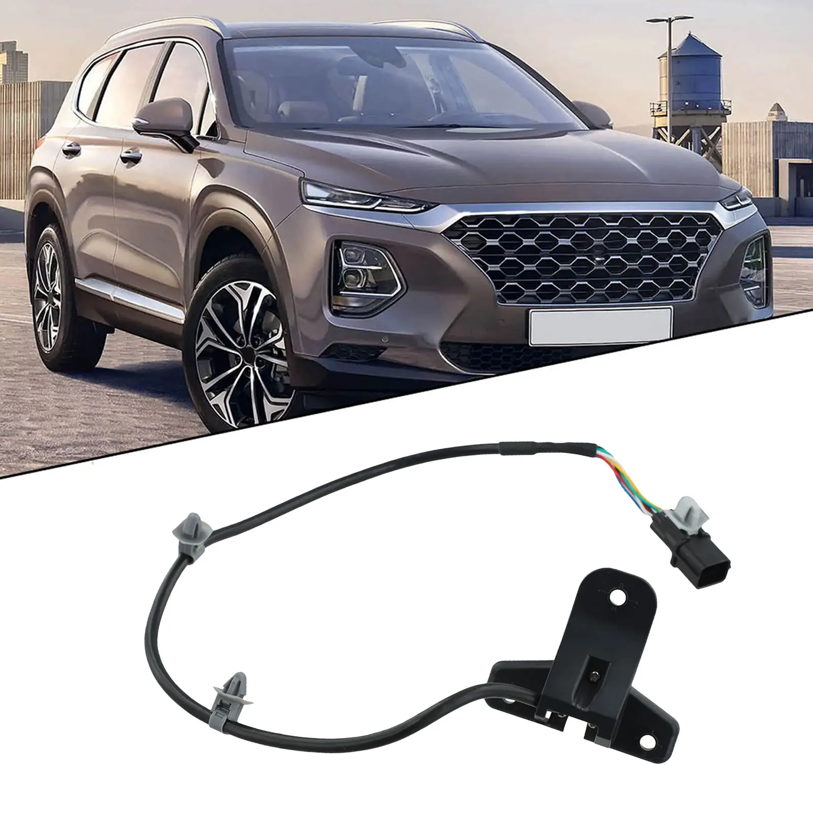 Black Front Grille Camera Clear Image Parking Camera For Night Sensor Cam Practical Use Wear-Resistant Material ABS Construction