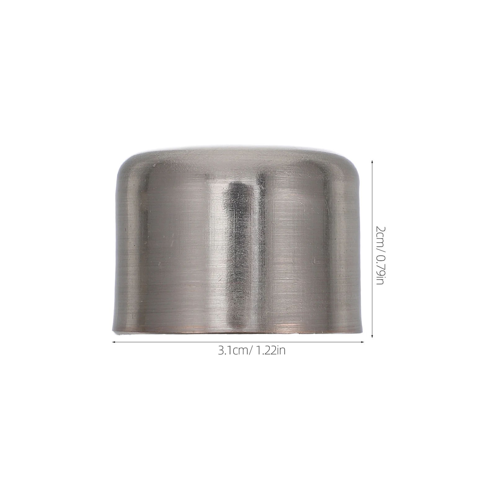 Didiseaon シルバー合金カーテンロッドエンド ドレープポールフィニアル 2個 エレガントな窓装飾装飾設置用