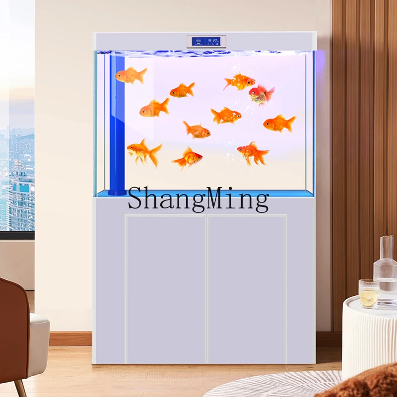 

ZHB Chuanghai fish tank square ultra-white glass goldfish tank living room household large, medium and small bottom filter G