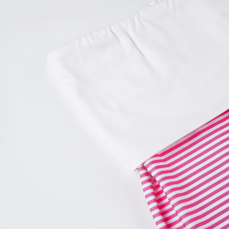 SUCHCUTE Sommer-Strickhose mit kontrastierenden Streifen für Damen, lässige, gerade geschnittene, elastische lange Hose, Y2K Bell Bottoms, Sport-Jogginghose – Detail 9