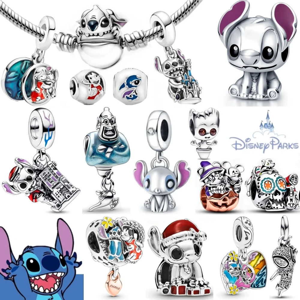 New Hot Selling Disney Lilo Stitch Marvel Fit Pandora Bracelet Fashion Charm Holiday Classic Gift