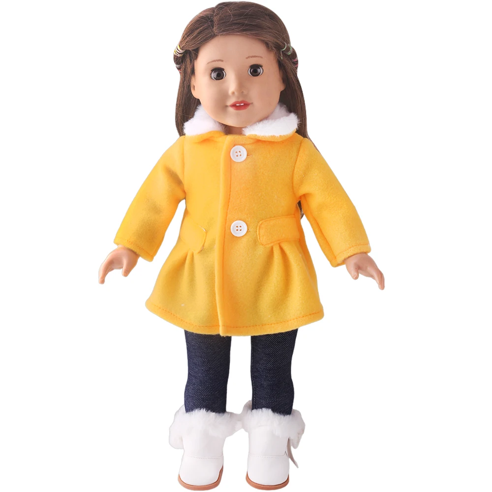 Set di Vestiti in Morbida Lana per Bambole da 18 Pollici + Pantaloni per Bambole Americane e Generazione 43-45 cm, Giocattoli per Bambini