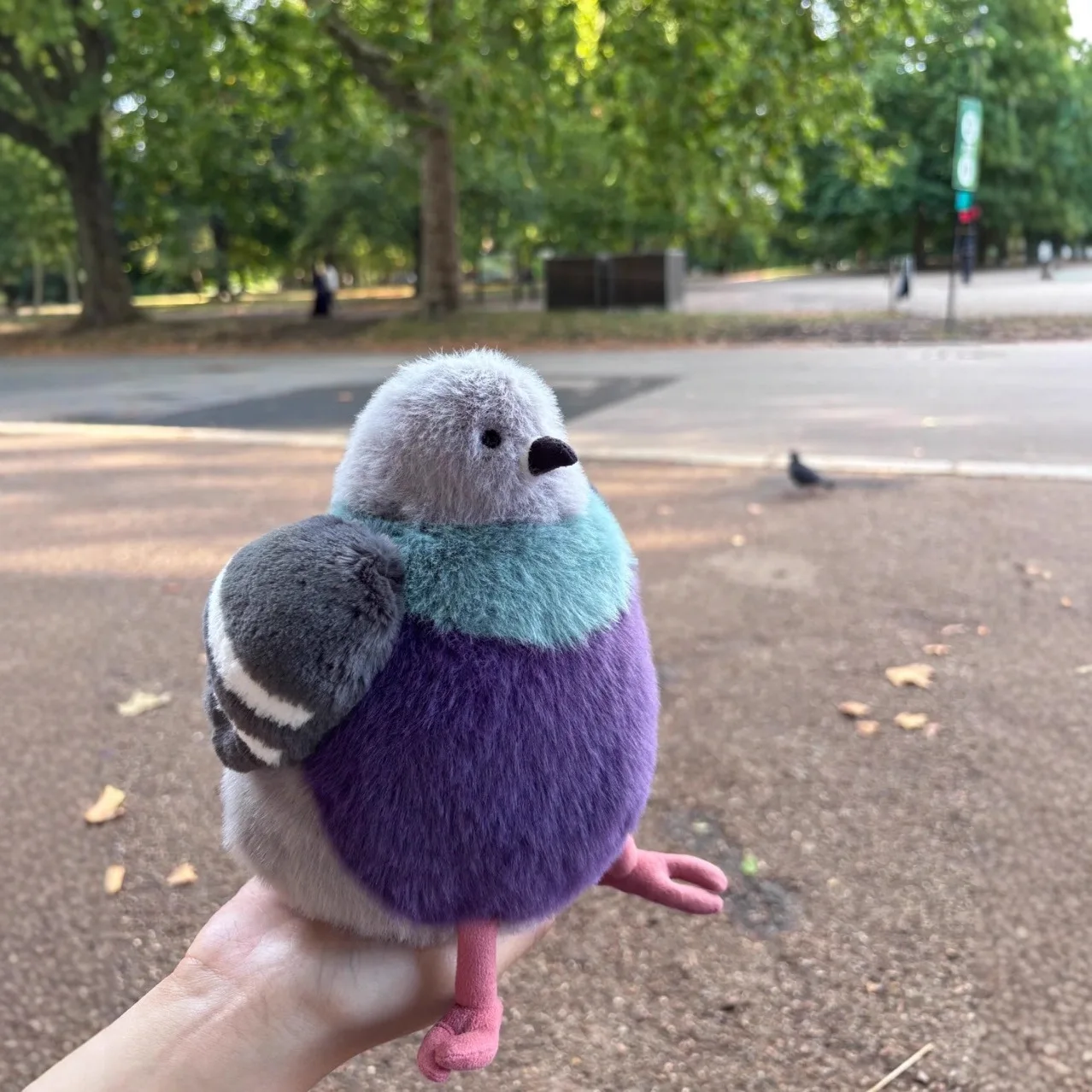 23cm perroquet gros Pigeon oiseau en peluche poupée jouet cadeau poupée compagnon pour animaux de compagnie jouet ornements noël anniversaire fille cadeau