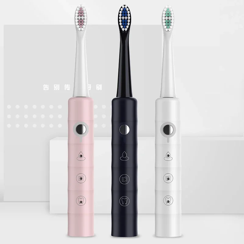 

Electric Toothbrush for Adult and Child, Smart Timer, Whitening, IPX7 Waterproof, Replaceable AA Battery Version