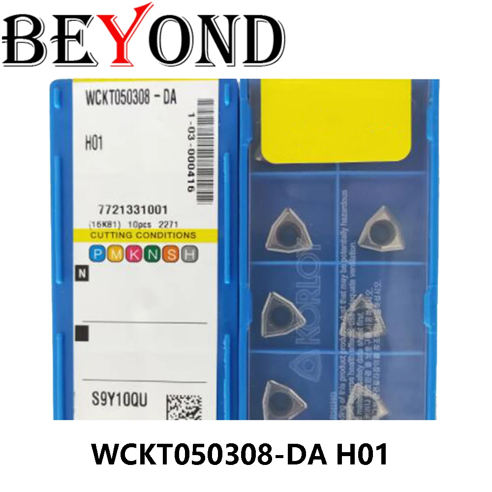 

100% Original WCKT050308-DA H01 Carbide Inserts Cutter WCKT WCKT050308 Turning Tools Blade Machine CNC BEYOND Lathe For Aluminum