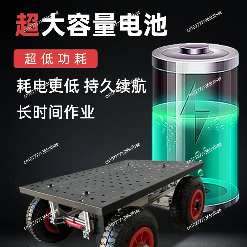 Metal Remote Control Car, Personalized DIY Heavy-duty Stable Transportation, Strong Power, Stainless Steel Flat Electric Vehicle