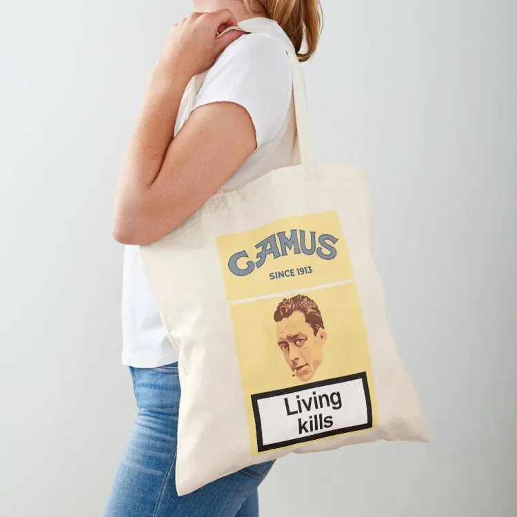 

Philosopher Albert Camus Tote Bag Lady bags hand bags Fabric bag shopping bags foldable