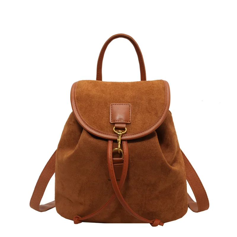 Retro Brown Backpack for Women Travel Versatile Backpack for Women Kawaii Backpacks Back To School Bags Mochila De Hombre Рюкзак