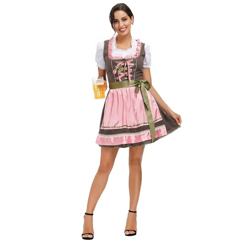 Allemagne Oktoberfest Austrian Party Cosplay fur s, Costume Dirndl, Bavarois Masade, Tim Manor, Walike Beer Maid, Girl